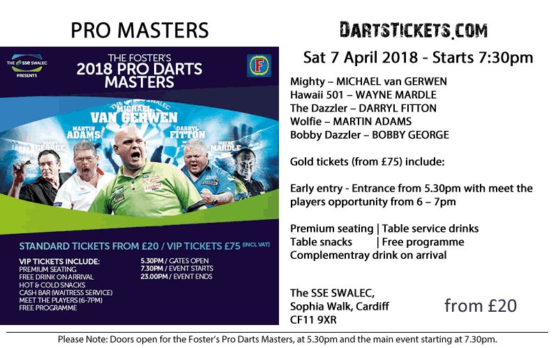 Darts Tickets - Darts Tickets